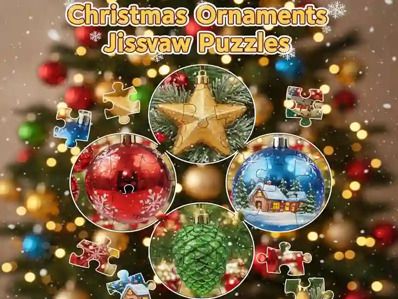 Jwèt Jwèt Nwèl Ornaments Jigsaw Puzzles sou entènèt
