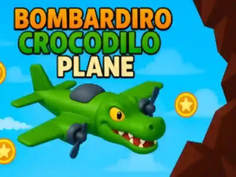 Jwèt Bombardiro Crocodilo avyon sou entènèt