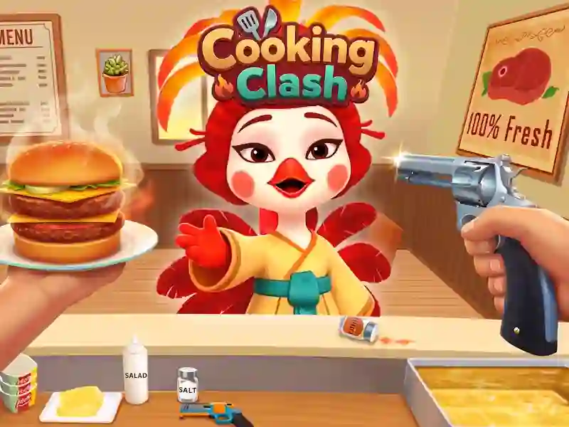 Jwèt Cooking Clash sou entènèt