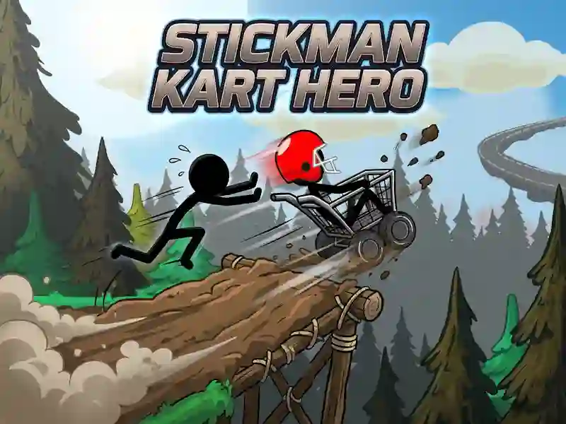 Jwèt Stickman Kart Hero sou entènèt