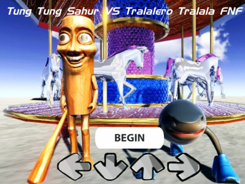Jwèt Tung tung sahur vs tralalero tralala fnf sou entènèt