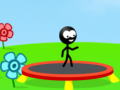 Jwèt Stickman trampolin sou entènèt
