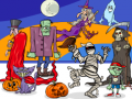Jwèt Jwenn 5 Diferans Halloween sou entènèt
