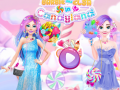 Jwèt Barbie ak Elsa nan Candyland sou entènèt