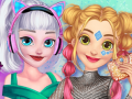 Jwèt Moda Fiti Elsa ak Rapunzel sou entènèt