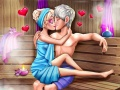 Jwèt Flirt nan saun lan avèk Rèn Glase a sou entènèt