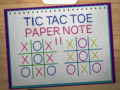Jwèt Tic Tac Toe Papye Nòt 2 sou entènèt
