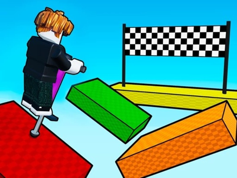Jwèt Obby: Pogo Parkour! sou entènèt