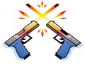 Jwèt Double Gun Frape sou entènèt