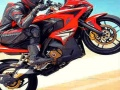 Jwèt Kondiktè Stunt Moto sou wout la sou entènèt