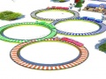 Jwèt Racing Tren Lowpoly sou entènèt