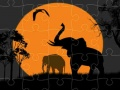 Jwèt Puzzle Silwèt Elefan sou entènèt