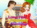 Jwèt Robe maryaj Princess ak Cheve Long sou entènèt