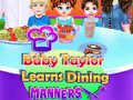 Jwèt Ti bebe Taylor aprann mannyè pou manje sou entènèt