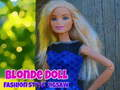 Jwèt Puzèl stil mòd poup la blonnd sou entènèt
