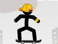 Jwèt Stickman Skater sou entènèt