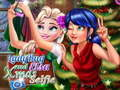 Jwèt Selfie Nwèl Ladybug ak Elsa sou entènèt