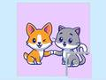 Jwèt Puzzel Chat ak Chyen sou entènèt