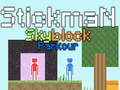 Jwèt Parkour Stickman Skyblock sou entènèt
