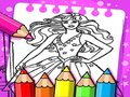 Jwèt Liv pou kolore Barbie sou entènèt