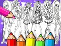 Jwèt Liv pou kolore Monster High sou entènèt