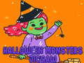 Jwèt Puzzel Monstr Halloween sou entènèt