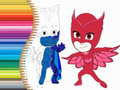 Jwèt Liv pou kolore PJ Masks sou entènèt