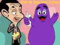 Jwèt Lè Mesye Bean rankontre Grimace sou entènèt