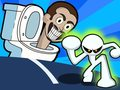 Jwèt Stickman kont Sèvy Skibidi sou entènèt