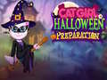 Jwèt Preparasyon Halloween ak Ti Fi Chat sou entènèt