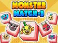 Jwèt Monstr Match-3 sou entènèt