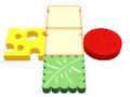Jwèt Paz Puzzle Hamburger sou entènèt