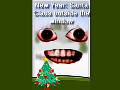 Jwèt Nouvo Ane: Santa Claus deyò fenèt la sou entènèt