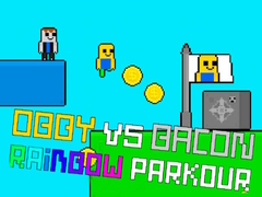 Jwèt Obby kont Bacon Parkour Lakans sou entènèt