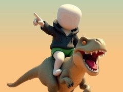 Jwèt Stickman. Aren Dinosaurs sou entènèt