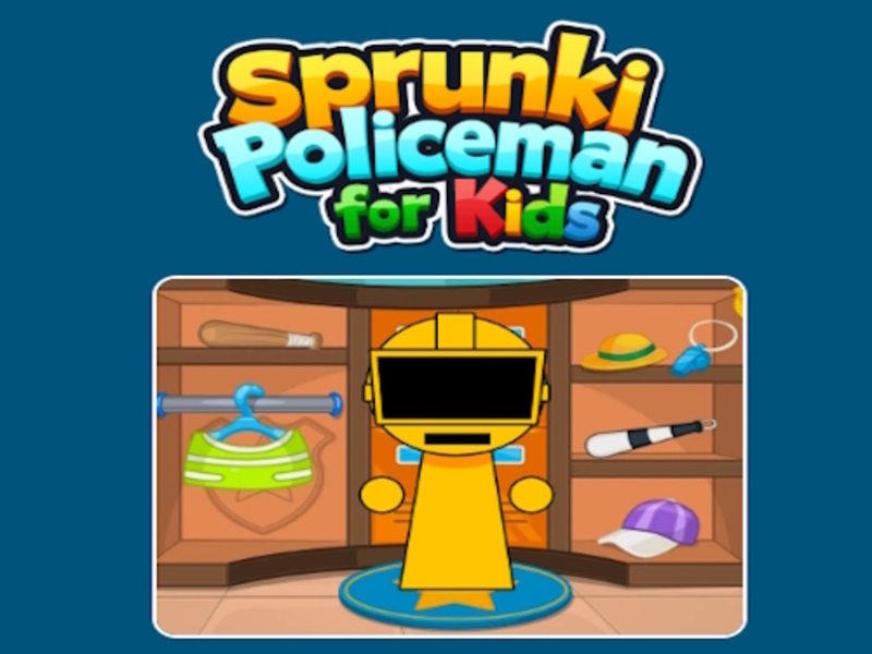 Jwèt Sprunki polisye pou timoun yo sou entènèt