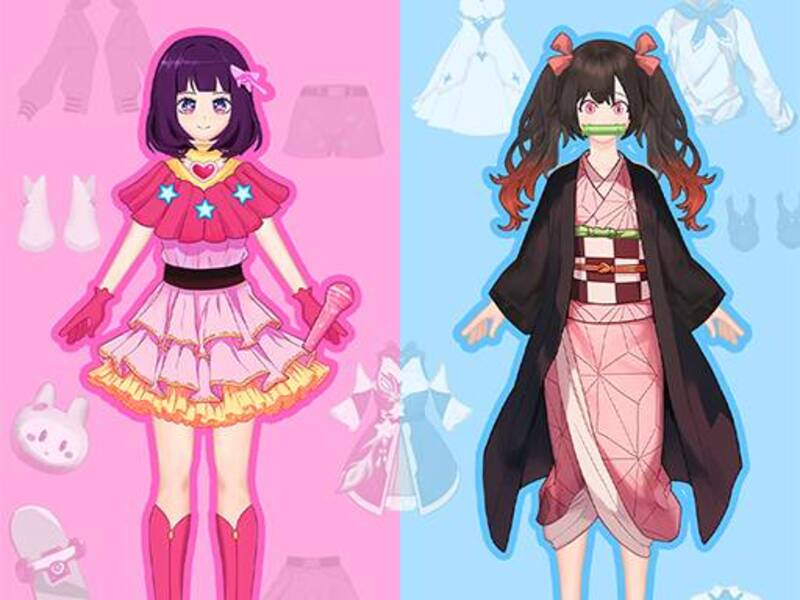 Jwèt Anime poupe- brikoleur ti fi kosple sou entènèt