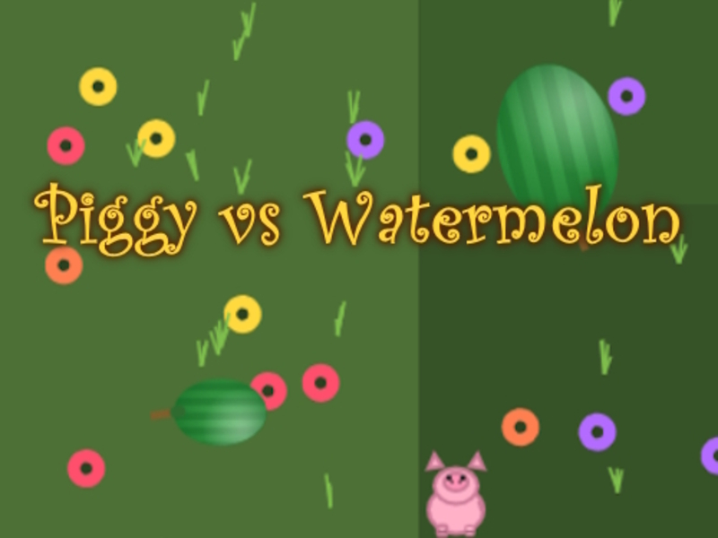Jwèt Piggy vs melon sou entènèt