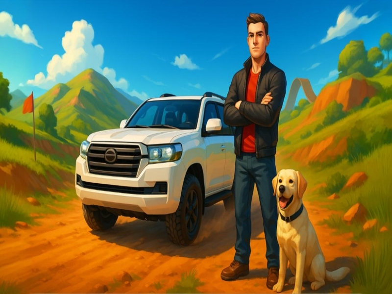 Jwèt Tè Cruiser Offroad chofè sou entènèt