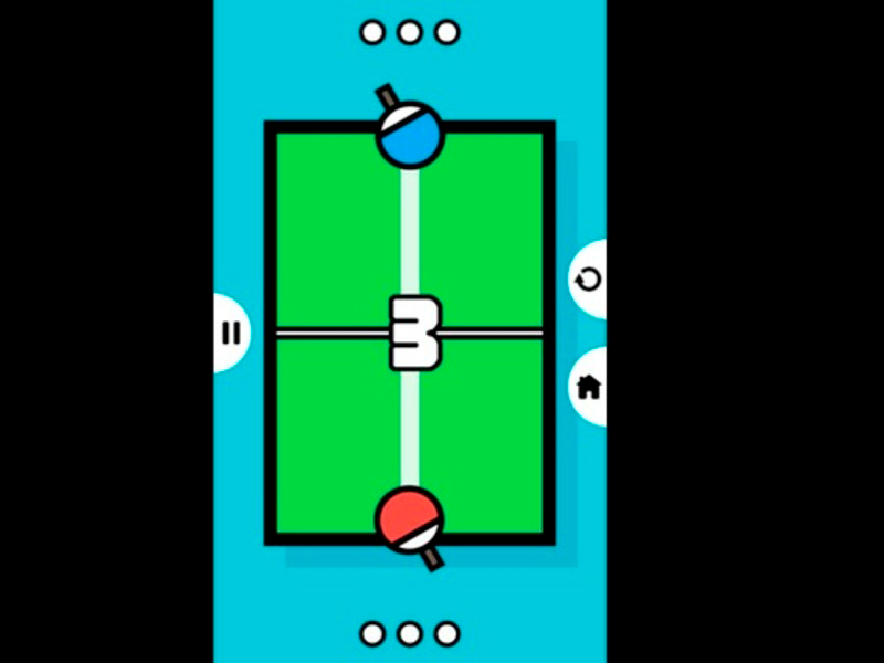 Jwèt Ping pong tenis tab 2d sou entènèt