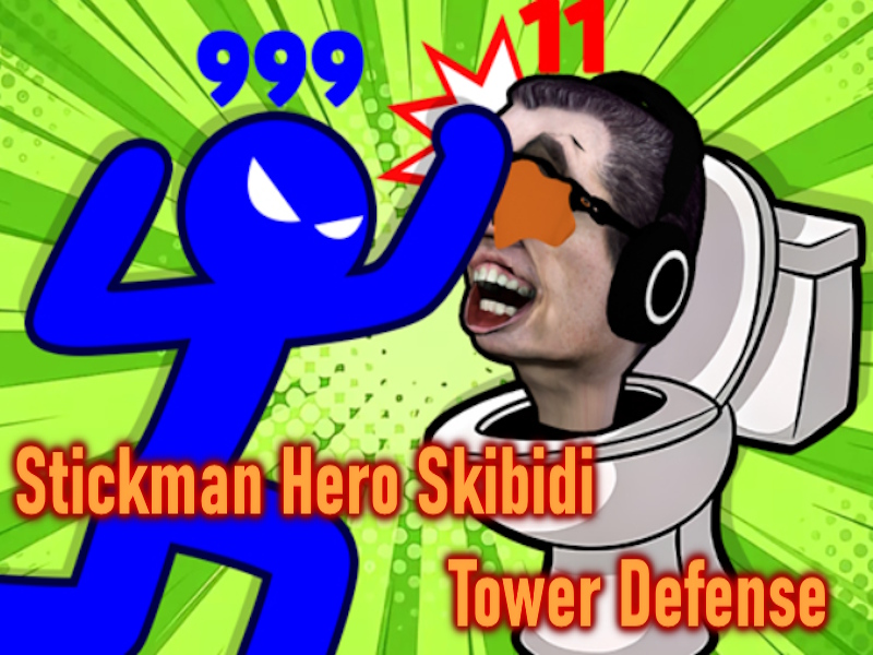 Jwèt Stickman ewo Skibidi Tower defans sou entènèt