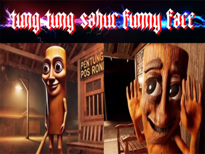 Jwèt Tung tung sahur figi komik sou entènèt