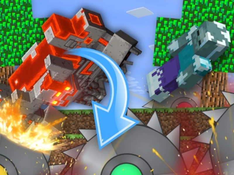 Jwèt Farm nan foul nan Mineblock! sou entènèt