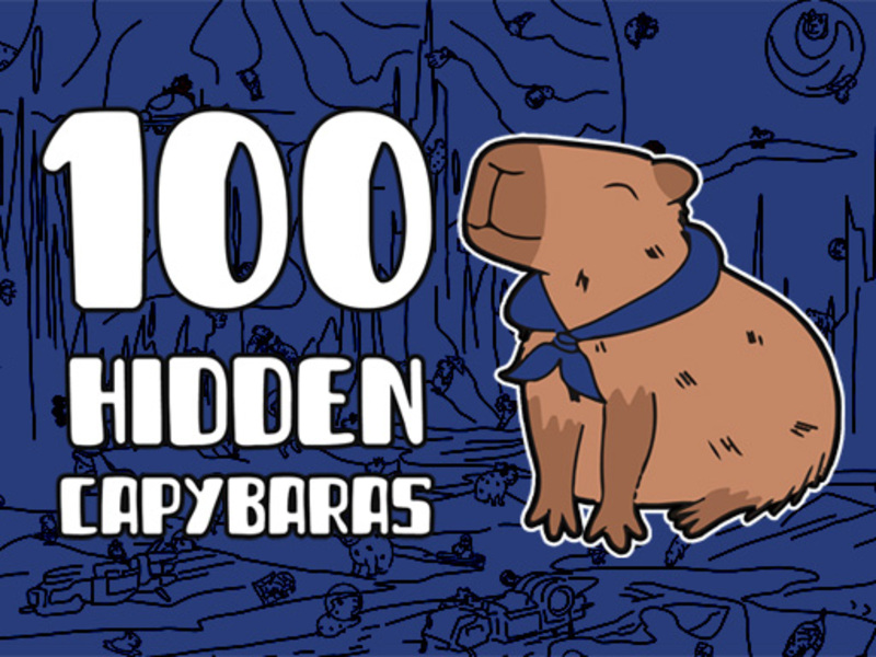 Jwèt 100 Capybaras kache sou entènèt