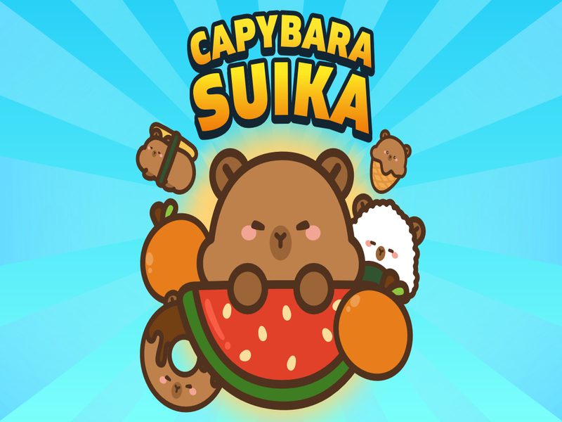 Jwèt Capybara Suika sou entènèt