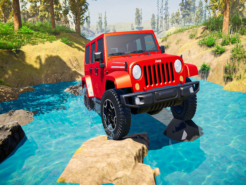 Jwèt Offroad Jeep jwèt similatè sou entènèt