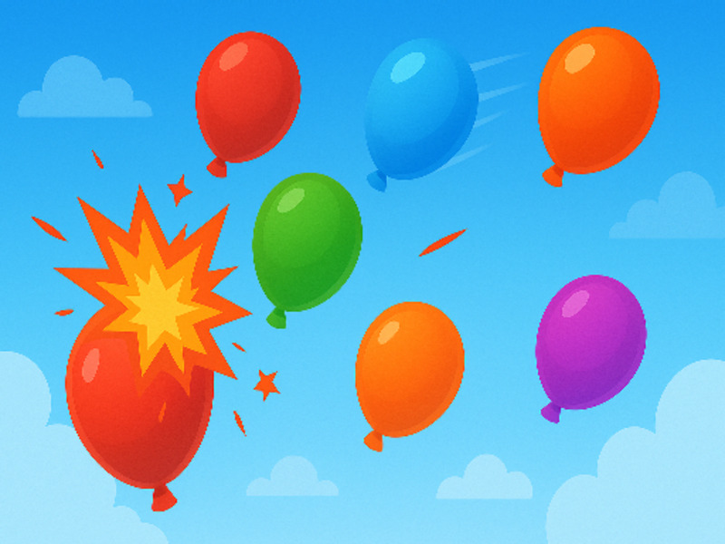 Jwèt Balon pòp foli sou entènèt