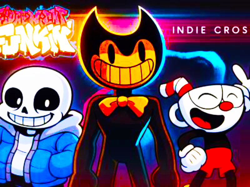 Jwèt FNF vs Indie Cross sou entènèt