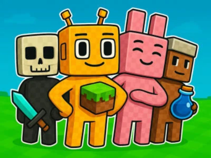 Jwèt Sprunki Craft- Sandbox 3D sou entènèt