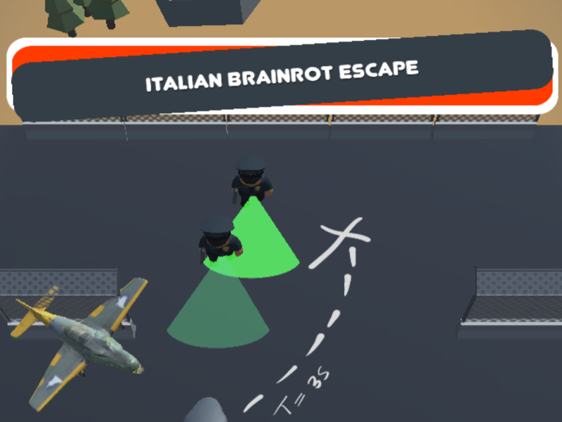 Jwèt Italyen chape brainrot sou entènèt